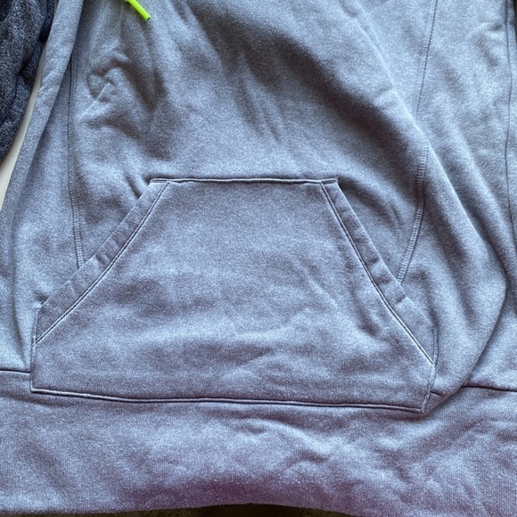 Adidas Ultimate climawarm hoodie, grey and neon yellow, size XS - Picture 5 of 8